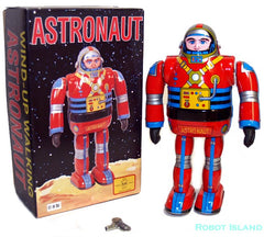 Astronaut Metal House Robot Tin Toy Windup Japan Osaka Tin Toy vintage used