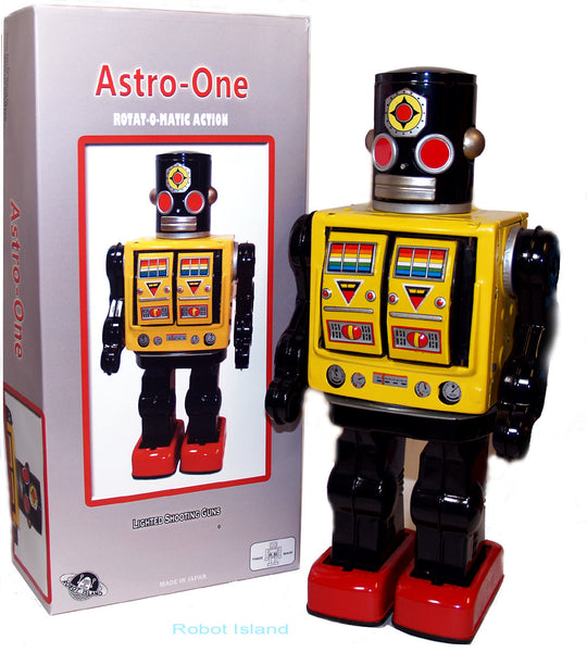 Astro One Robot Metal House Japan Tin Toy Robot Island
