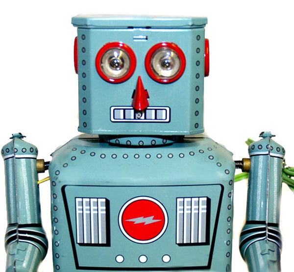 Lantern Robot Tin Toy Battery Operated Battery Powder Robot