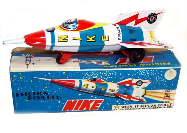 Nike Rocket Japan Tin Toy 1960's - SOLD