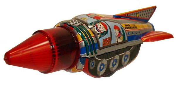 Space Toys - Jouet à Friction en Tôle - Commander Ship (Tin Space Toys - Jouet à Friction en Tôle - Commander Ship (Tin