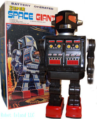 ARRIVED! Black Metal House Super Space Giant Japan Battery Operated Tin Toy