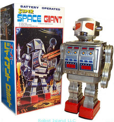 ARRIVED! Giant Robot Metal House Robot Super Space Giant Tin Toy Japan SILVER