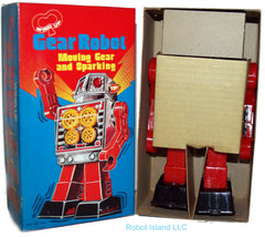 Gear Robot Windup Horikawa Japan Chrome