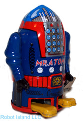 Blue Mr. Atomic Robot Tin Toy Windup SALE!