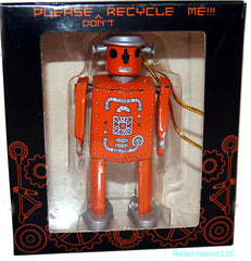 ATOMIC ROBOT MAN ROBOT Tin Toy Ornament Christmas!