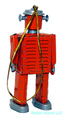 ATOMIC ROBOT MAN ROBOT Tin Toy Ornament Christmas!