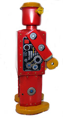 Atomic Robot Man Tin Toy Windup Giant Red 12" Tall - St. John Toys