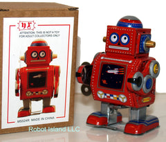 ARRIVED! Red Mini Robot Tin Toy Windup - SALE!