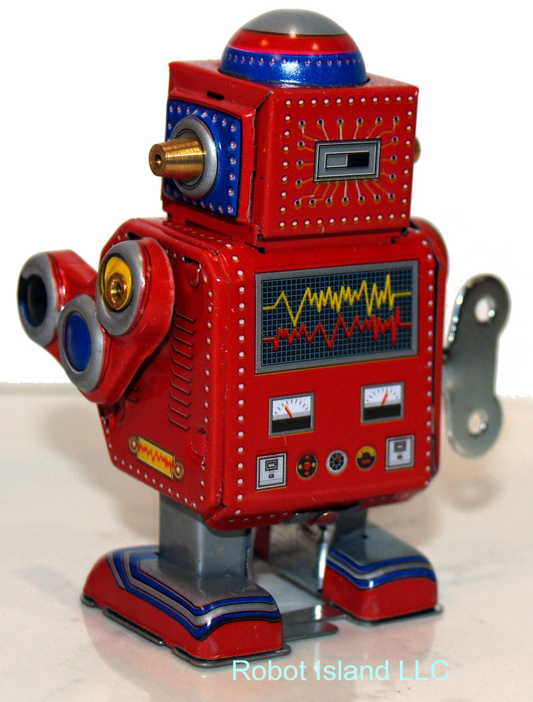 ARRIVED! A Red Mini Robot Tin Toy Windup – Robot Island ARRIVED! A Red Mini Robot Tin Toy Windup – Robot Island