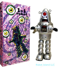 Twilight Zone Robby the Robot Tin Toy Windup Silver