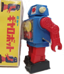 ARRIVED! Blue Horikawa Gear Robot Japan Wind Up Vintage