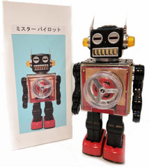 ARRIVED! Arrived - Aviator Mr. Pilot Robot Prototype Japan Metal House