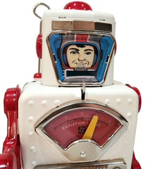 A White Space Explorer Robot Windup Tin Toy Limited Edition