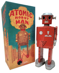 ARRIVED! Atomic Robotman Giant Windup Schylling Red Version