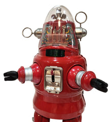 ARRIVED! Arrived - Factory Sample Red Mechanized Robby the Robot Tin Toy Japan