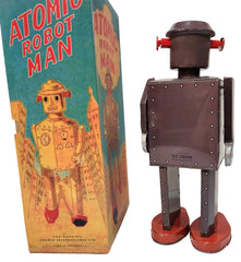 ARRIVED! Atomic Robotman Giant Windup Schylling Brown Version