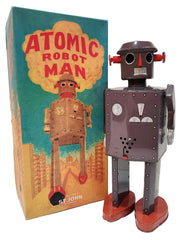 ARRIVED! Atomic Robotman Giant Windup Schylling Brown Version