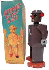 ARRIVED! Atomic Robotman Giant Windup Schylling Brown Version