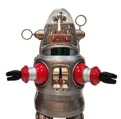 ARRIVED! Arrived - Factory Sample Mechanized Robby Grey Osaka Tin Toy Japan