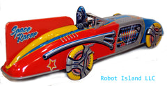 ARRIVED! Space Racer with Robot Driver Tin Toy Robby the ROBOT