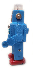 ARRIVED! Blue Smoking Spaceman Robot Tin Battery Operated Blue