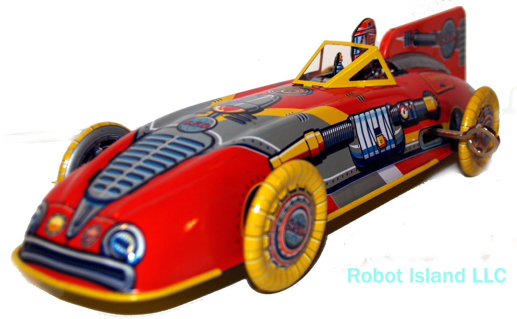 Space Racer Robby the Robot Racer Space Ship Tin with Engine Sound ...