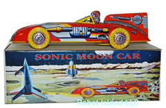 Space Racer Sonic Moon Car Tin Toy "2001 A Space Odyssey"