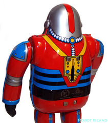 Astronaut Metal House Robot Tin Toy Windup Japan Osaka Tin Toy- SALE!