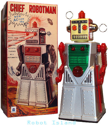 Chief Robotman Robot Silver for Display Only