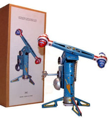 Coney Island Rocket Ride Tin Toy Windup Space Toy display version
