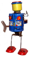 Robot Drummer Robot Wind Up Tin Toy Wacky Motion