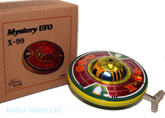 Flying Saucer UFO Tin Windup X-99