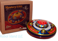Flying Saucer Saturn UFO Tin Windup