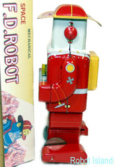 Space Fireman Robot Tin Windup - SALE!