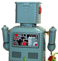 Lantern Robot Tin Toy Battery Operated Battery Powder Robot