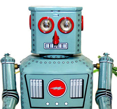 Lantern Robot Tin Toy Battery Operated Battery Powder Robot