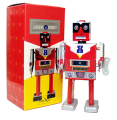 Just Arrived! Laser Robot Windup Tin Toy St. John Toys