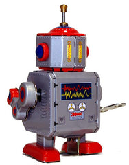 Little Giant Band Leader Robot Wind up Tin Toy Marching Robot