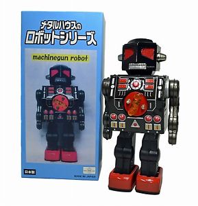 Metal House Robot Japan Machine Gun Robot Tin 2nd Edition