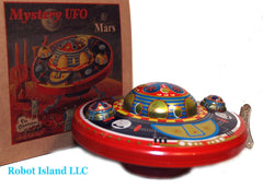 Flying Saucer Mars Quest UFO Tin Windup