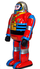 Metal House Astronaut Robot JAPAN Tin Toy Windup Osaka Tin Toy