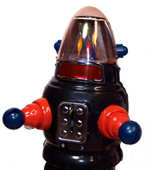 Black Moon Robot Robby the Robot Tin Toy Windup Limited Edition Black - SALE!