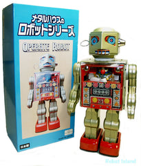 ARRIVED! Cockpit Operate Robot Metal House Japan Tin Toy
