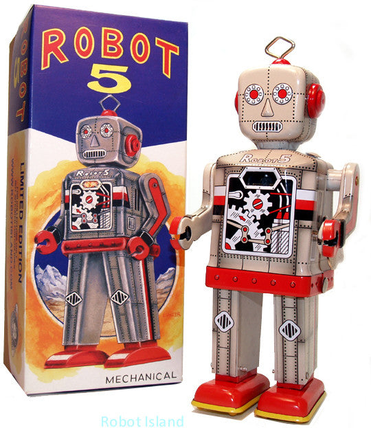 Robot 5 Windup Grey Limited Edition