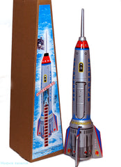 Giant Rocket Tin 15" Tall Space Toy for DISPLAY ONLY!
