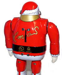 ARRIVED! Santa Claus Robot Tin Toy Windup Japan Metal House with box and key