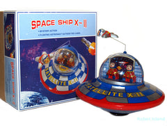 ARRIVED! Space Ship Flying Saucer X-11 Tin Windup