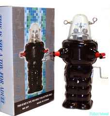 Robby the Robot Space Trooper Crank Wind 1950's Version Black