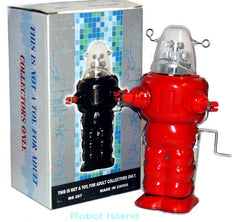 Robot - Robot Marcheur Mécanique en Tôle - Robby Robot Blue Robot - Robot Marcheur Mécanique en Tôle - Robby Robot Blue